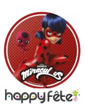 Disque Ladybug miraculous de 21 cm en azyme, image 2