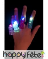 Doigts lumineux multicolores