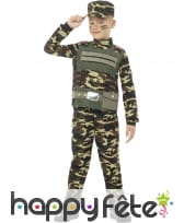 Déguisement militaire camouflage pour enfant, image 1