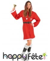 Déguisement manteau de mère Noël