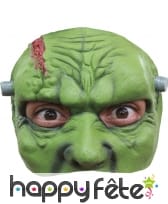 Demi masque de Frankenstein en latex