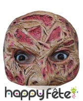 Demi-masque de Freddy Krueger en latex