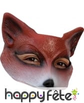 Demi-masque de renard en latex