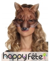 Demi masque de renard pour adulte