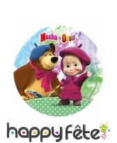 Disque Masha e Orso en azyme de 21cm, image 3