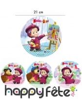 Disque Masha e Orso en azyme de 21cm