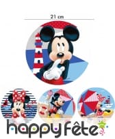Disque Minnie et Mickey en azyme de 21cm