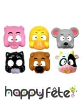 Demi masque facial animaux de la ferme, enfant