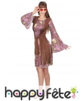 Déguisement mi-long de femme hippie, image 1