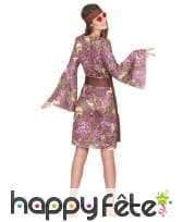 Déguisement mi-long de femme hippie, image 2