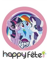 Disque My Little Pony de 21 cm en sucre, image 1