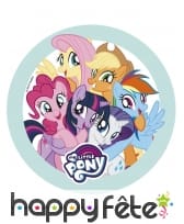 Disque My Little Pony de 21 cm en sucre