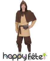 Déguisement médiéval marron pour homme