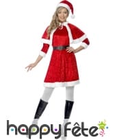 Déguisement miss mere noel rouge