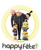 Disque Moi Moche et Méchant en sucre, 21cm, image 2