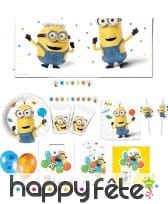 Déco Minions party pour table d'anniversaire