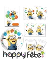 Décos Minions pour table d'anniversaire
