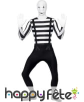 Déguisement mime seconde peau