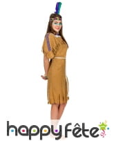 Déguisement marron uni de femme indienne, image 1