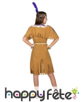 Déguisement marron uni de femme indienne, image 2
