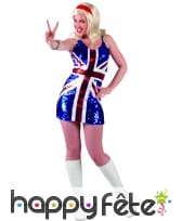 Déguisement miss uk paillettes