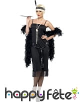 Déguisement noir années 20 femme sexy