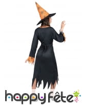 Déguisement noir et orange de sorcière araignée, image 3