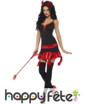 Déguisement noir rouge diablesse sexy, image 1