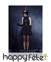 Déguisement noir sexy de sorcière, image 3