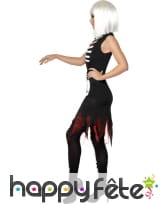 Déguisement lumineux de femme squelette, image 1