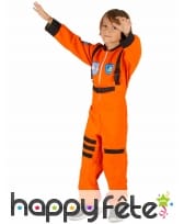 Déguisement orange d'astronaute pour enfant, image 1
