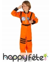 Déguisement orange d'astronaute pour enfant