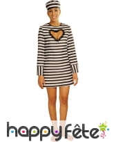 Déguisement prisonniere avec décolleté