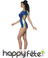 Déguisement pilote bleu sexy, image 1