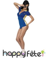 Déguisement pilote bleu sexy, image 2