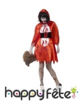Déguisement petit chaperon rouge zombie adulte