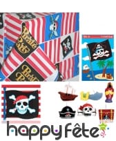 Décorations pirate de table d'anniversaire