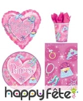 Décorations princesse de table d'anniversaire