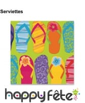 D&eacute;corations plage et tongs de table d'anniversaire, image 2