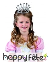 Diadème pour enfant en plastique argenté