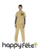 Déguisement prisonnier haute sécurité adolescent