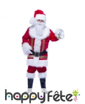 Déguisement Père Noël motifs dorés Haut de gamme