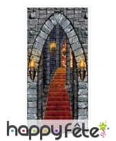 Déco pour porte château hantée