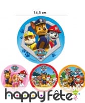 Disque Pat Patrouille de 14,5 cm en azyme