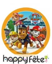Disque Pat Patrouille en sucre, 20cm