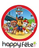 Disque Pat Patrouille en sucre de 21cm
