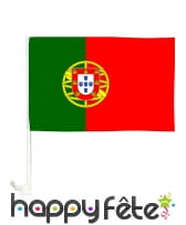 Drapeau Portugal pour voiture de 30 x 46cm