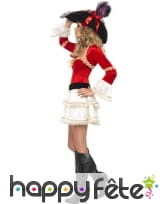 Déguisement pirate rouge femme sexy, image 1
