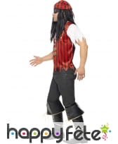 Déguisement pirate rouge noir, image 2