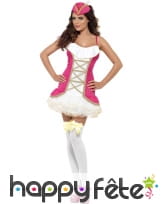 Déguisement pirate tutu femme sexy rose, image 1